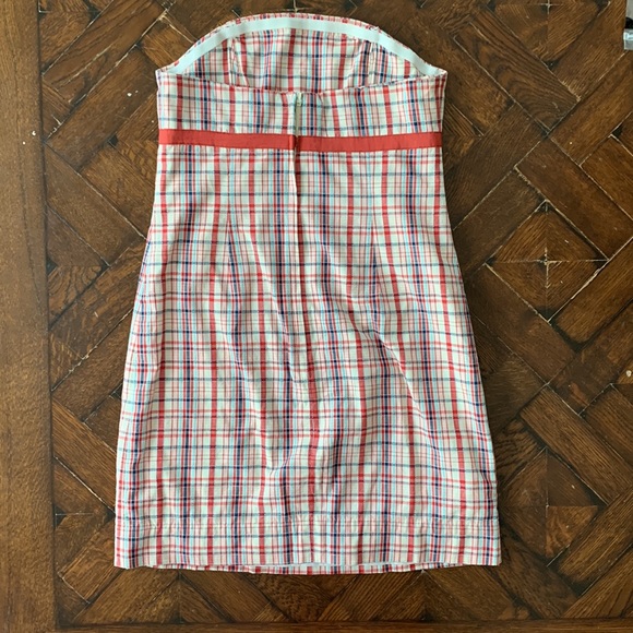 Lilly Pulitzer Plaid Strapless Dress - Picture 7 of 7